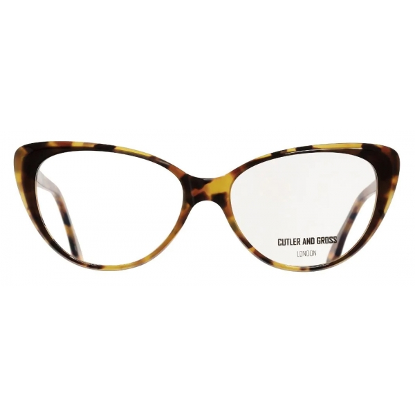 Cutler & Gross - 1370 Cat Eye Optical Glasses - Sticky Toffee - Luxury - Cutler & Gross Eyewear