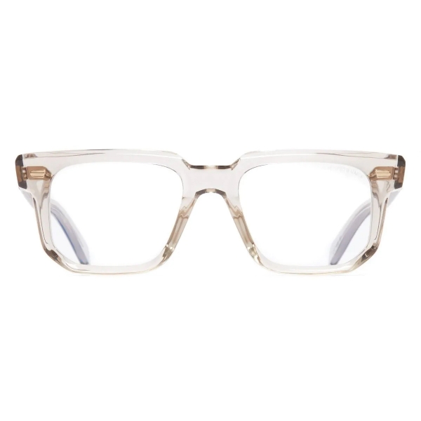 Cutler & Gross - 1410 Square Optical Glasses - Sand Crystal - Luxury - Cutler & Gross Eyewear
