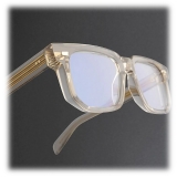 Cutler & Gross - 1410 Square Optical Glasses - Sand Crystal - Luxury - Cutler & Gross Eyewear