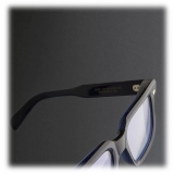 Cutler & Gross - 1410 Square Optical Glasses - Classic Navy Blue - Luxury - Cutler & Gross Eyewear