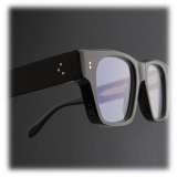 Cutler & Gross - 9690 Square Optical Glasses - Black on Crystal - Luxury - Cutler & Gross Eyewear