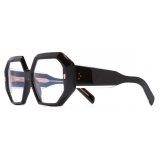 Cutler & Gross - 9324 Square Optical Glasses - Black on Crystal - Luxury - Cutler & Gross Eyewear