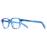 Cutler & Gross - GR07 Square Optical Glasses - Blue Crystal - Luxury - Cutler & Gross Eyewear