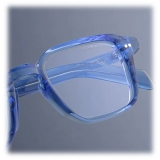 Cutler & Gross - GR07 Square Optical Glasses - Blue Crystal - Luxury - Cutler & Gross Eyewear