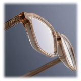 Cutler & Gross - GR07 Square Optical Glasses - Crystal Peach - Luxury - Cutler & Gross Eyewear