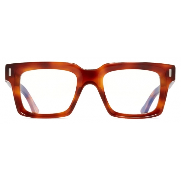 Cutler & Gross - 1386 Square Optical Glasses - Honey Havana - Luxury - Cutler & Gross Eyewear