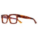 Cutler & Gross - 1386 Square Optical Glasses - Honey Havana - Luxury - Cutler & Gross Eyewear