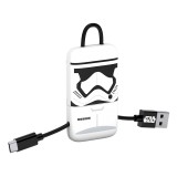 Tribe - Storm Trooper - Star Wars - Cavo Micro USB - Portachiavi - Dati e Ricarica - Android, Samsung, HTC, Nokia, Sony - 22 cm
