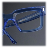 Cutler & Gross - 1386 Square Optical Glasses - Blue Crystal - Luxury - Cutler & Gross Eyewear