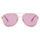 Miu Miu - Occhiali Miu Miu Logo - Pilota - Oro Pallido Amaranto - Occhiali da Sole - Miu Miu Eyewear