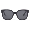 Miu Miu - Miu Miu Logo Sunglasses - Square - Black Slate Gray - Sunglasses - Miu Miu Eyewear