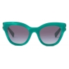 Miu Miu - Occhiali Miu Miu Glimpse - Cat Eye - Pavone Striato Grafite Sfumato - Occhiali da Sole - Miu Miu Eyewear