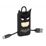 Tribe - Batman - DC Comics - Cavo Micro USB - Portachiavi - Dati e Ricarica per Android, Samsung, HTC, Nokia, Sony - 22 cm