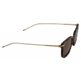 Thom Browne - Acetate and Titanium Aviator Sunglasses - Brown - Thom Browne Eyewear