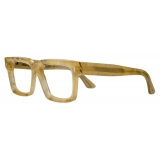 Cutler & Gross - 1386 Square Optical Glasses - Honey Alabaster - Luxury - Cutler & Gross Eyewear