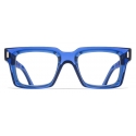 Cutler & Gross - 1386 Square Optical Glasses - Prussian Blue - Luxury - Cutler & Gross Eyewear