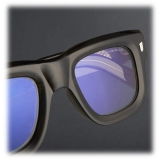 Cutler & Gross - 1402 Square Optical Glasses - Olive - Luxury - Cutler & Gross Eyewear