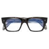 Cutler & Gross - 9690 Square Optical Glasses - Striped Green Crystal - Luxury - Cutler & Gross Eyewear
