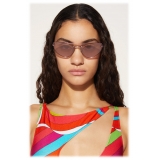 Emilio Pucci - Cat-Eye Sunglasses - Rose Pink, Ruby Red - Sunglasses - Emilio Pucci Eyewear
