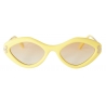 Emilio Pucci - Geometric Sunglasses - Light Yellow Light Orange - Sunglasses - Emilio Pucci Eyewear