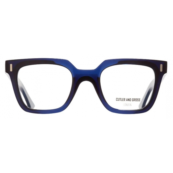 Cutler & Gross - 1305 Square Optical Glasses - Blue Navy - Luxury - Cutler & Gross Eyewear