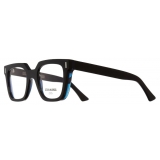 Cutler & Gross - 1305 Square Optical Glasses - Black on Blue - Luxury - Cutler & Gross Eyewear