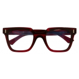Cutler & Gross - 1305 Square Optical Glasses - Burgundy - Luxury - Cutler & Gross Eyewear