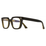 Cutler & Gross - 1305 Square Optical Glasses - Yellow on Black - Luxury - Cutler & Gross Eyewear