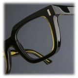 Cutler & Gross - 1305 Square Optical Glasses - Yellow on Black - Luxury - Cutler & Gross Eyewear