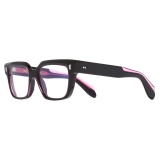 Cutler & Gross - 9347 Square Optical Glasses - Pink on Black - Luxury - Cutler & Gross Eyewear