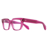 Cutler & Gross - 9347 Square Optical Glasses - Opal Fuchsia - Luxury - Cutler & Gross Eyewear