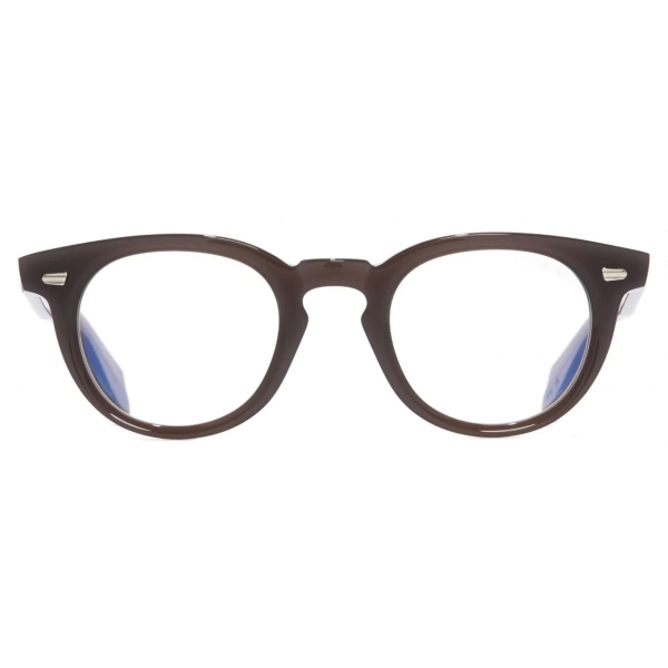 Cutler & Gross - 1405 Round Optical Glasses - Brown Crystal - Luxury - Cutler & Gross Eyewear