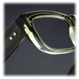 Cutler & Gross - The Great Frog Dagger Square Optical Glasses - Leaf Green - Luxury - Cutler & Gross Eyewear