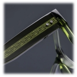 Cutler & Gross - The Great Frog Dagger Square Optical Glasses - Leaf Green - Luxury - Cutler & Gross Eyewear