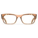 Cutler & Gross - The Great Frog Dagger Square Optical Glasses - Cola Crystal - Luxury - Cutler & Gross Eyewear