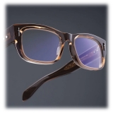 Cutler & Gross - The Great Frog Dagger Square Optical Glasses - Cola Crystal - Luxury - Cutler & Gross Eyewear