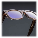 Cutler & Gross - The Great Frog Dagger Square Optical Glasses - Cola Crystal - Luxury - Cutler & Gross Eyewear