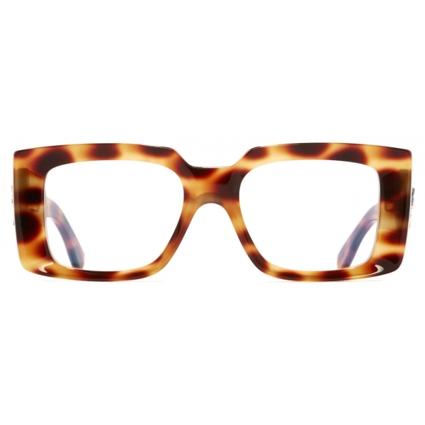 Cutler & Gross - The Great Frog Mini Reaper Square Optical Glasses - Leopard Havana - Luxury - Cutler & Gross Eyewear