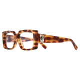 Cutler & Gross - The Great Frog Mini Reaper Square Optical Glasses - Leopard Havana - Luxury - Cutler & Gross Eyewear