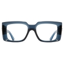 Cutler & Gross - The Great Frog Mini Reaper Square Optical Glasses - Deep Blue Crystal - Luxury - Cutler & Gross Eyewear