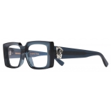 Cutler & Gross - The Great Frog Mini Reaper Square Optical Glasses - Deep Blue Crystal - Luxury - Cutler & Gross Eyewear