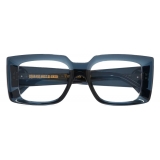 Cutler & Gross - The Great Frog Mini Reaper Square Optical Glasses - Deep Blue Crystal - Luxury - Cutler & Gross Eyewear