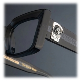 Cutler & Gross - The Great Frog Mini Reaper Square Optical Glasses - Deep Blue Crystal - Luxury - Cutler & Gross Eyewear