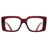 Cutler & Gross - The Great Frog Mini Reaper Square Optical Glasses - Bordeaux - Luxury - Cutler & Gross Eyewear