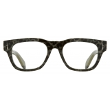 Cutler & Gross - The Great Frog Crossbones Square Optical Glasses - Leopard on Black - Luxury - Cutler & Gross Eyewear