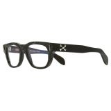 Cutler & Gross - The Great Frog Crossbones Square Optical Glasses - Leopard on Black - Luxury - Cutler & Gross Eyewear