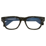 Cutler & Gross - The Great Frog Crossbones Square Optical Glasses - Leopard on Black - Luxury - Cutler & Gross Eyewear