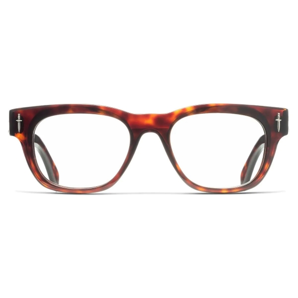 Cutler & Gross - The Great Frog Crossbones Square Optical Glasses - Tiger Eye Havana - Luxury - Cutler & Gross Eyewear