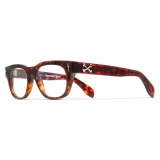 Cutler & Gross - The Great Frog Crossbones Square Optical Glasses - Tiger Eye Havana - Luxury - Cutler & Gross Eyewear