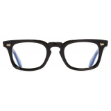 Cutler & Gross - 1406 Square Optical Glasses - Black on Olive - Luxury - Cutler & Gross Eyewear